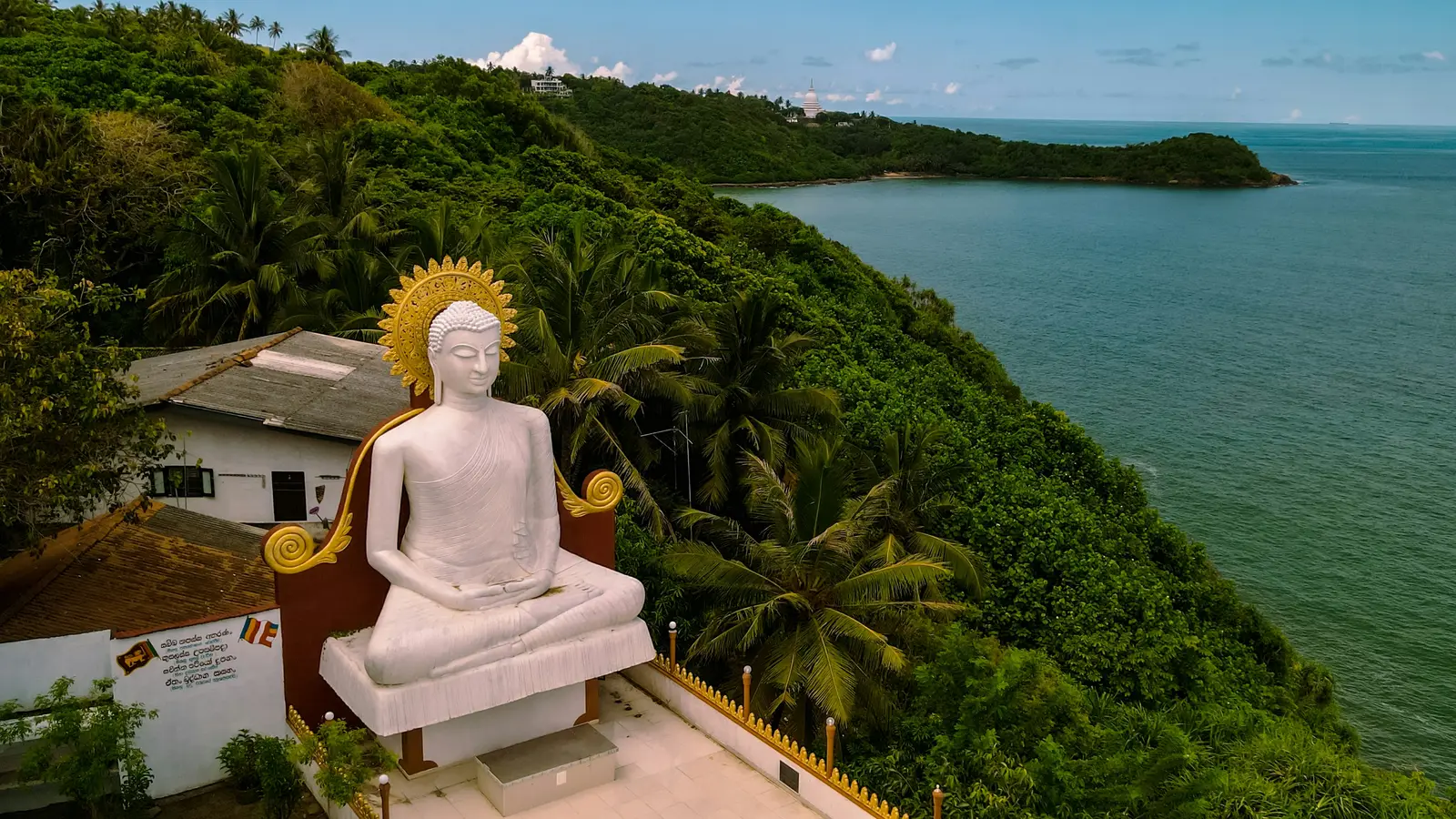 Misty mountain ridges and sacred peaks in Sri Lanka
